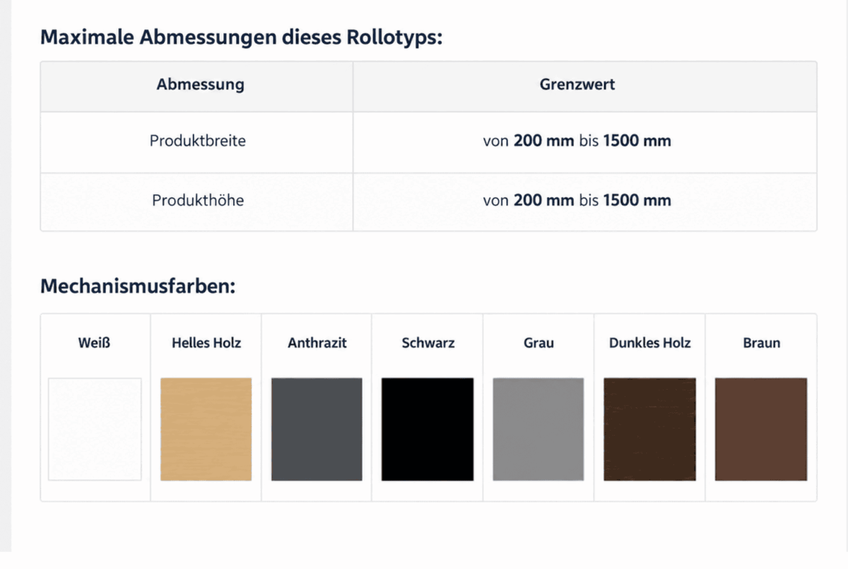 Technische Informationen foto