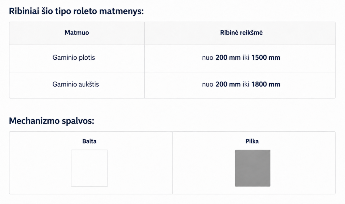 Techninė informacija foto