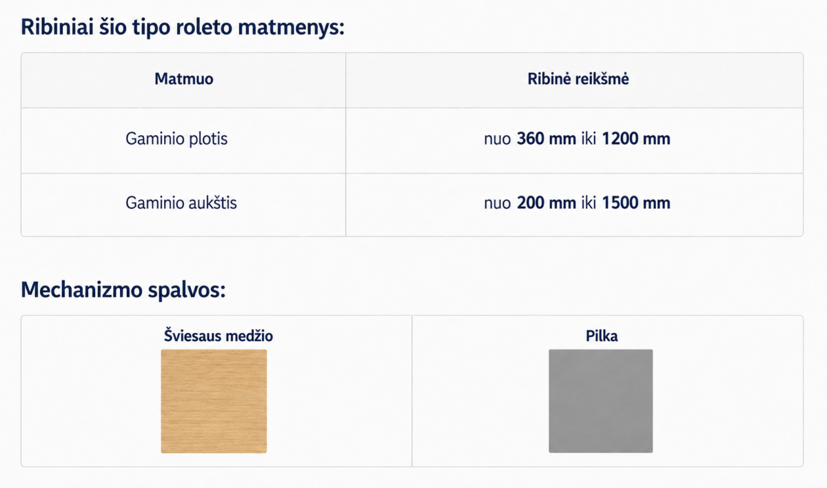 Techninė informacija foto