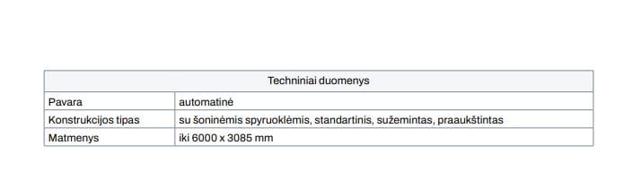 Techninė informacija  foto