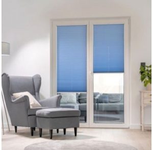 spalvotos žaliuzės, plisuotos žaliuzės