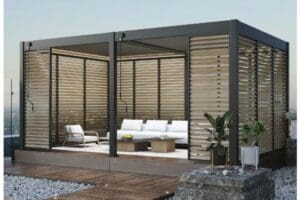 Medžio imitacijos, aliuminės lamelės