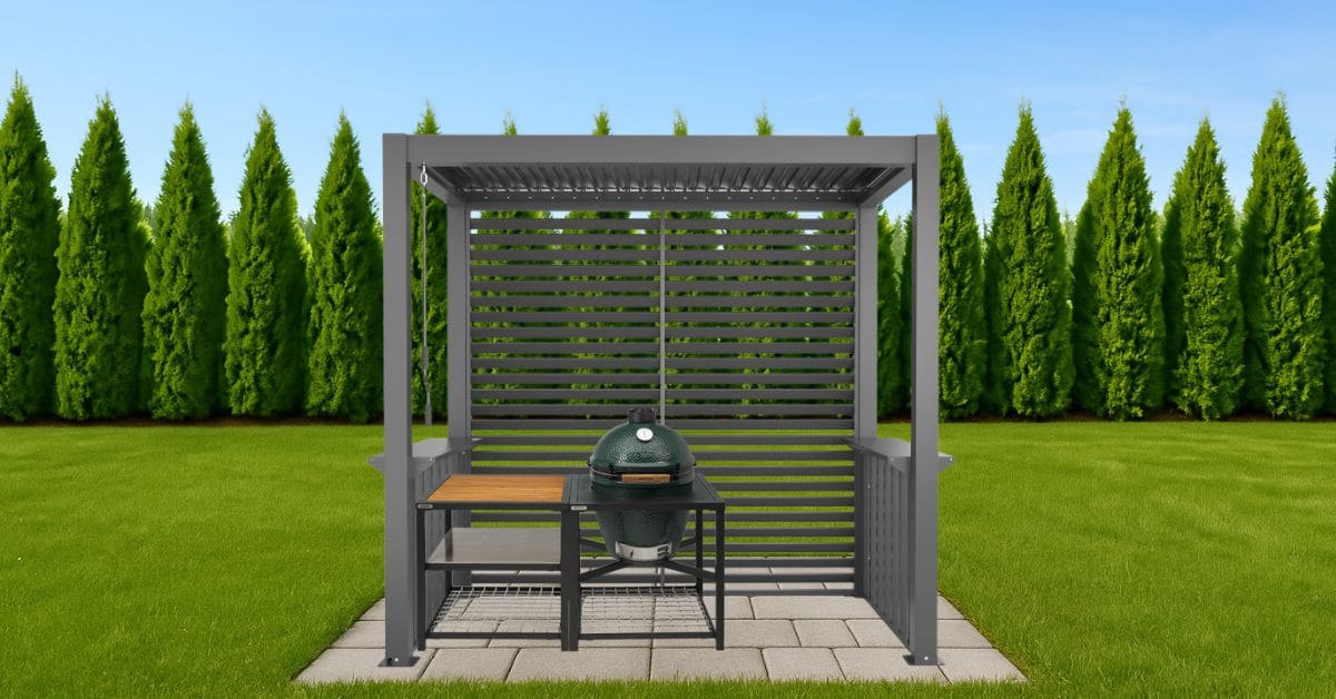 BBQ pergola – saugi erdvė griliui