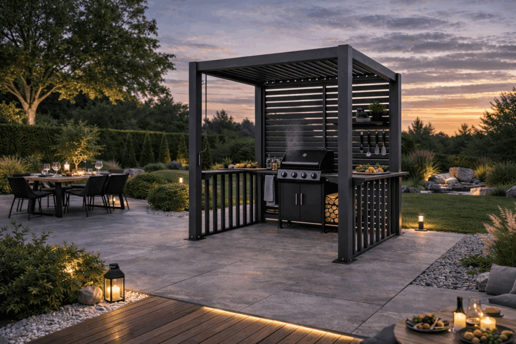BBQ pergola griliui